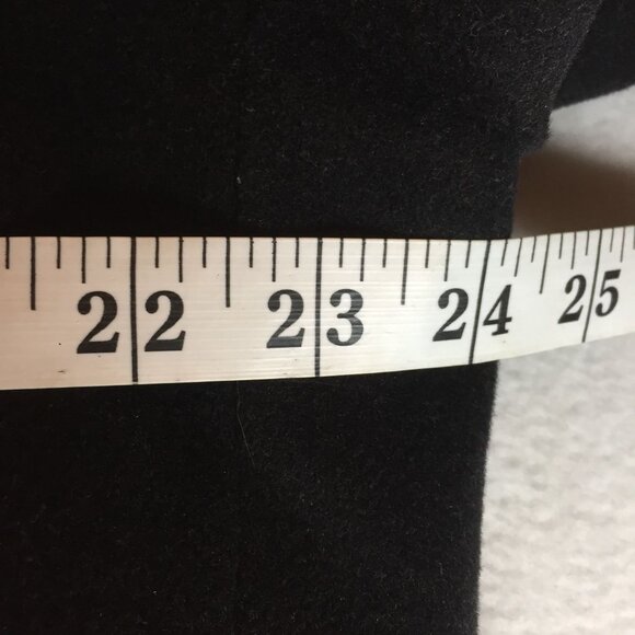 Jos A. Bank Mens 42R Black Coat Mid Length Wool & Cashmere Blend - Picture 7 of 11